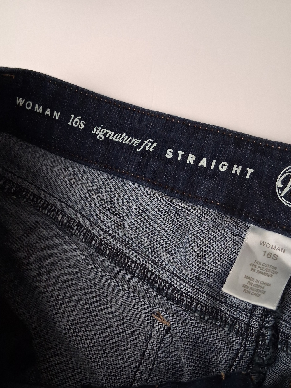 WESTPORT Straight-Leg Dark Blue Jeans Size 16 - Picture 4 of 8